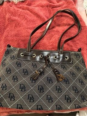 Dooney and Bourke Monogram Shoulder Bag in Brown